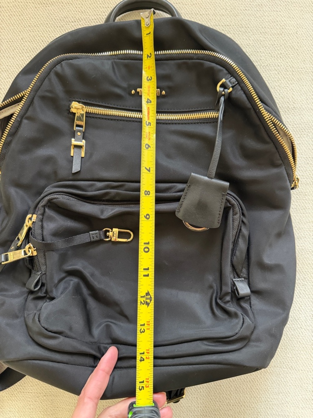 Tumi Black Nylon Backpack - Picture 11 of 12
